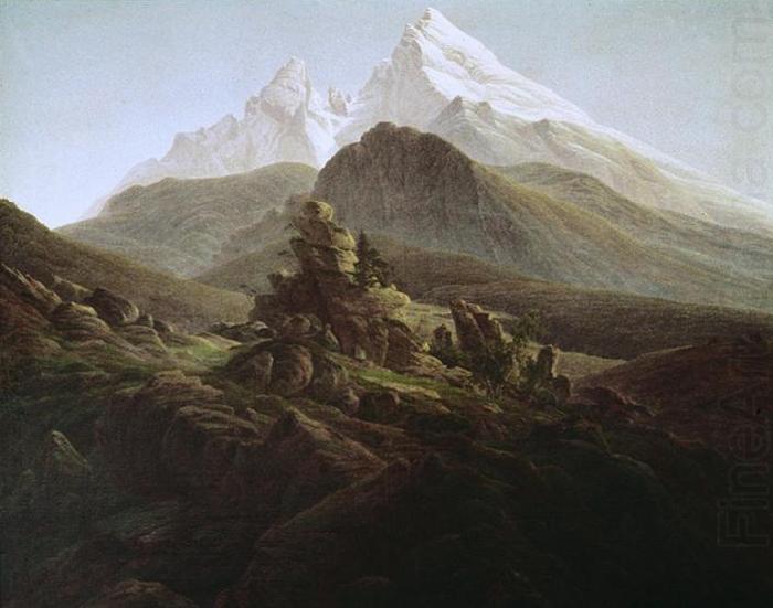 Caspar David Friedrich Watzmann by Friedrich china oil painting image
